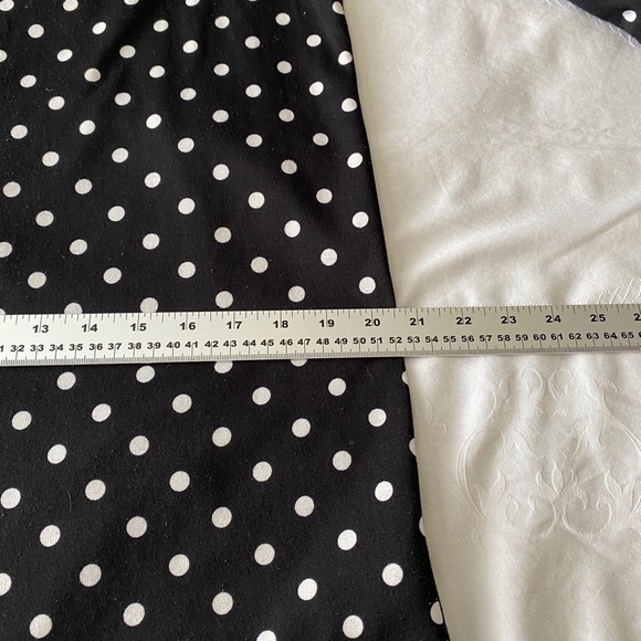 H&M Women's Black and White Polka Dot 3/4 Sleeve Popover Mini Dress Size Medium - Picture 13 of 16